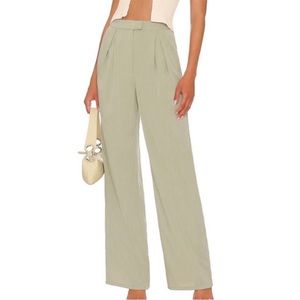 NWT. Lovers + friends Roxanne pants in fern green
